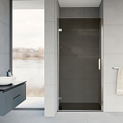 Vincea Flex Душевая дверь распашная 90x200h см, тонированное стекло 8 мм, цвет: хром VDP-1F900CG