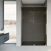 Vincea Arno Душевая дверь раздвижная 120x200h см, тонированное стекло 8 мм, цвет: хром VPS-1A120CG