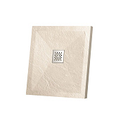 Vincea Душевой поддон из искусственного камня 90x90x2,5h см, цвет: бежевый матовый VST-4SR9090C