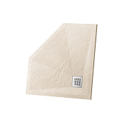 Vincea Душевой поддон из искусственного камня 90x90x2,5h см, цвет: бежевый матовый VST-4SP9090C