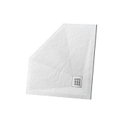 Vincea Душевой поддон из искусственного камня 100x100x2,5h см, цвет: белый матовый VST-4SP1010W