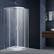 Vincea Alpha Душевой уголок 80x80x190h см, прозрачное стекло 6 мм, цвет: хром VSQ-3AL800CL