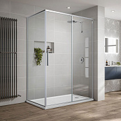 Vincea Slim-U Душевой уголок 120x90x200h см, прозрачное стекло 6 мм, цвет: хром VSR-2SU9012CL