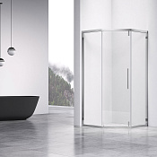 Vincea Show Душевой уголок 100x100x200h см, прозрачное стекло 6 мм, цвет: хром VSP1-4SH100CL