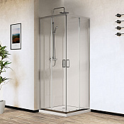 Vincea City Душевой уголок 90x90x195h см, прозрачное стекло 5 мм, цвет: хром VSS-5CT900CL