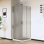 Vincea City Душевой уголок 100x80x195h см, текстурированное стекло 5 мм, цвет: хром VSS-5CT8010MT