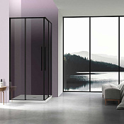 Vincea Slim-N Душевой уголок 100x90x195h см, тонированное стекло 6 мм, цвет: черный матовый VSS-4SN9010CGB