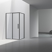 Vincea Slim 8mm Душевой уголок 90x120x195h см, прозрачное стекло 8 мм, цвет: черный матовый VSR-4SLP9012CLB