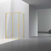 Vincea Slim 8mm Душевой уголок 90x120x195h см, прозрачное стекло 8 мм, цвет: брашированное золото VSR-4SLP9012CLG