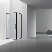 Vincea Slim 8mm Душевой уголок 90x90x195h см, прозрачное стекло 8 мм, цвет: черный матовый VSR-4SLP9090CLB