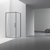 Vincea Slim 8mm Душевой уголок 90x90x195h см, прозрачное стекло 8 мм, цвет: вороненая сталь VSR-4SLP9090CLGM