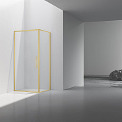 Vincea Slim 8mm Душевой уголок 100x90x195h см, прозрачное стекло 8 мм, цвет: брашированное золото VSR-4SLP9010CLG