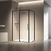 Vincea Slim 8mm Душевой уголок 120x90x200h см, прозрачное стекло 8 мм, цвет: черный матовый VSR-6SL9012CLB