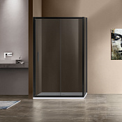 Vincea Garda Душевой уголок 120x90x190h см, тонированное стекло 6 мм, цвет: черный матовый VSR-1G9012CGB