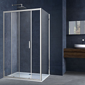 Vincea Alpha Душевой уголок 150x80x195h см, прозрачное стекло 6 мм, цвет: хром VSR-3AL8015CL