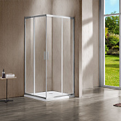 Vincea Garda Душевой уголок 110x80x190h см, прозрачное стекло 6 мм, цвет: хром VSS-1G8011CL