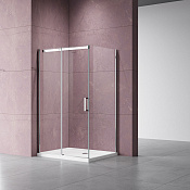 Vincea Dice Душевой уголок 120x80x200h см, прозрачное стекло 8 мм, цвет: хром VSR-4D8012CL