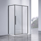 Vincea Slim-N Душевой уголок 140x90x200h см, прозрачное стекло 6 мм, цвет: черный матовый VSR-4SN9014CLB