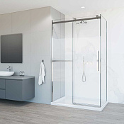 Vincea Como Soft Душевой уголок 110x90x195h см, прозрачное стекло 8 мм, цвет: хром VSR-1CS9011CL