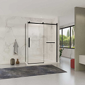 Vincea Como Soft Душевой уголок 150x90x195h см, прозрачное стекло 8 мм, цвет: черный матовый VSR-1CS9015CLB