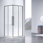 Vincea Slim-N Душевой уголок 100x80x195h см, прозрачное стекло 8 мм, цвет: хром VSS-4SN8010CLGM