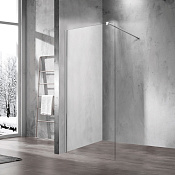 Vincea Walk-In Душевая перегородка 80x200h см, прозрачное стекло 8 мм, цвет: хром VSW-1H800CL