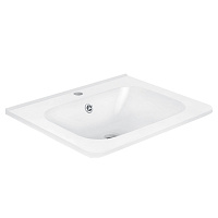 Vincea Раковина накладная 60x47,2 см, с переливом, цвет: белый VCB-2VP600W