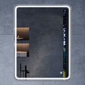 Vincea Зеркало подвесное прямоугольное с подсветкой 60x80h см, с сенсорным выключателем VLM-3MA600