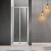 Vincea Garda Душевая дверь складная 90x190h см, прозрачное стекло 5 мм, цвет: хром VDB-1G900CL