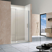Vincea Extra Душевая дверь распашная 110x200h см, прозрачное стекло 8 мм, цвет: хром VDP-1E1011CL