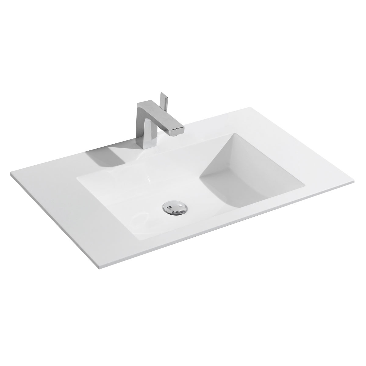 Vincea Раковина накладная 80x48 см, без перелива, цвет: белый VCB-13800W