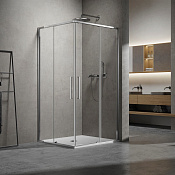 Vincea Slim 8mm Душевой уголок 100x80x200h см, прозрачное стекло 8 мм, цвет: хром VSS-6SL8010CL