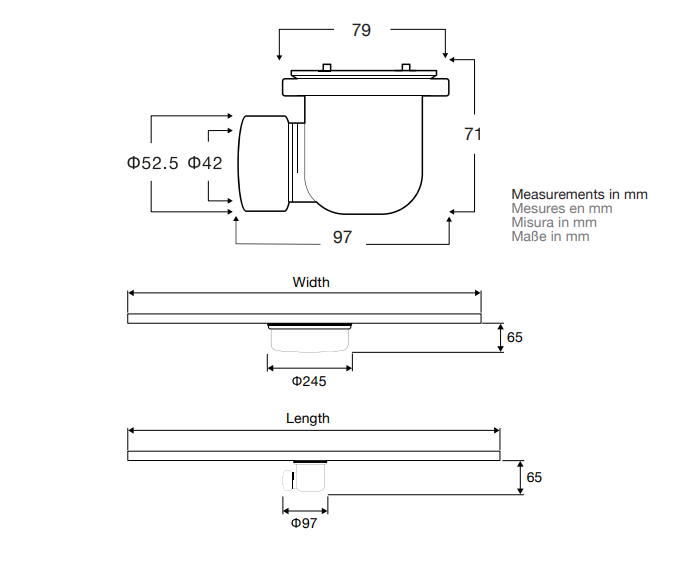 Vincea Сифон для поддона с гидрозатвором, цвет: белый Vsph-D611
