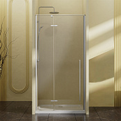 Vincea Slim-N Душевая дверь распашная 100x195h см, прозрачное стекло 6 мм, цвет: хром VDPH-5SN100CL