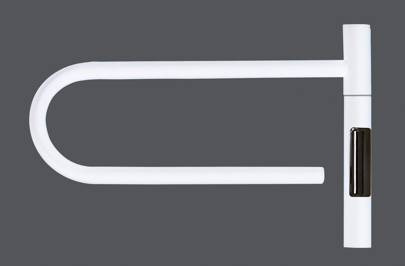 Vincea Полотенцесушитель электрический 38,5x25,3h см, с таймером, цвет: белый матовый VTD-1P1WE