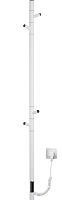 Vincea Полотенцесушитель электрический 12,7x137h см, с таймером, цвет: белый матовый VTD-1DWE