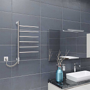 Vincea Полотенцесушитель электрический 43x79,7h см, с таймером, цвет: хром VTD-1S2CE