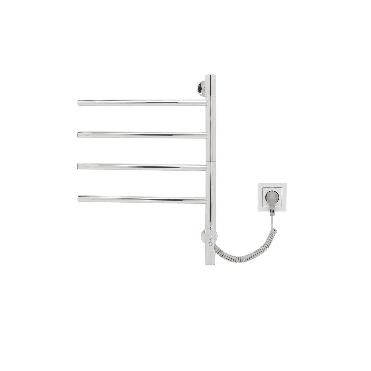 Vincea Полотенцесушитель электрический 43x59,7h см, с таймером, цвет: хром VTD-1S1CE