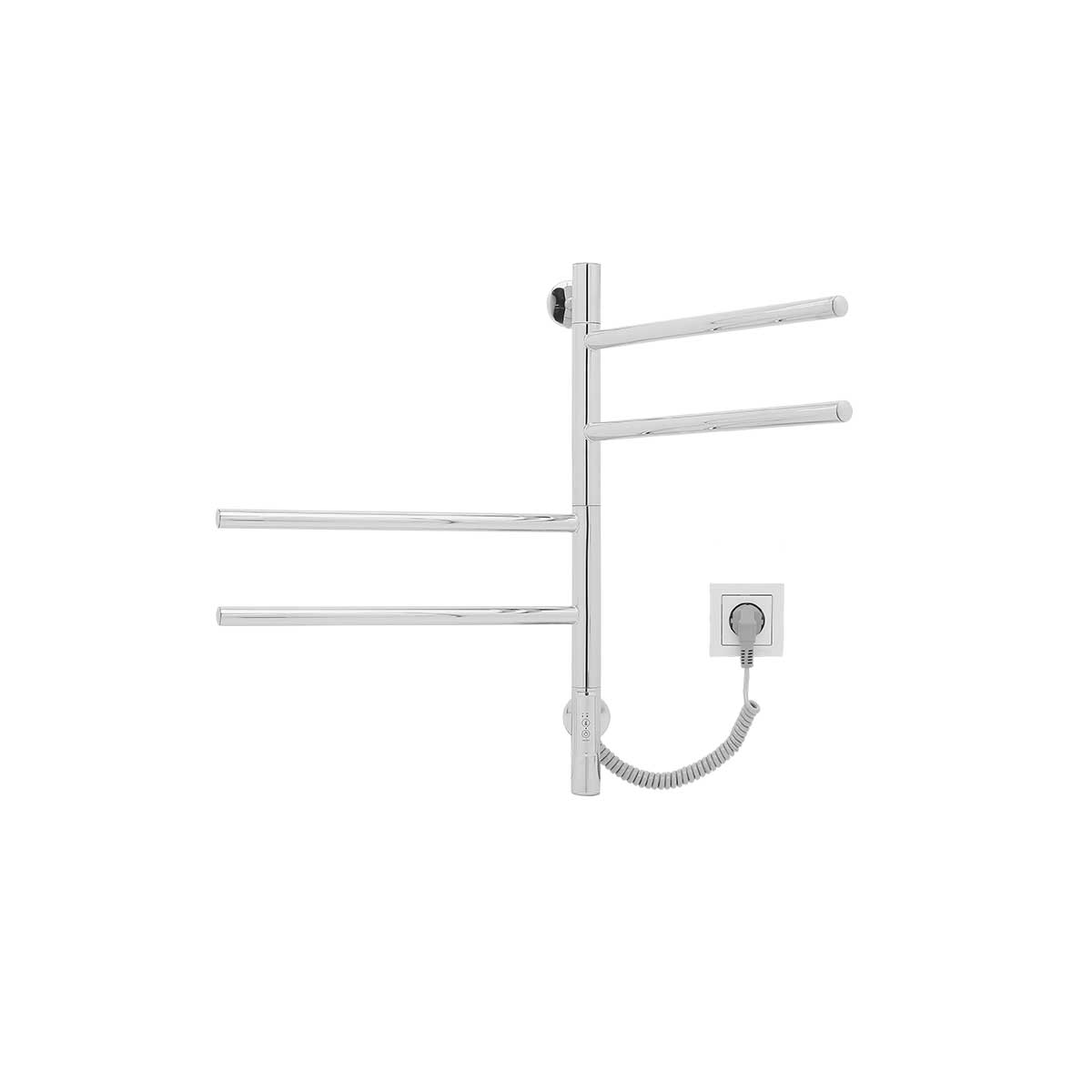 Vincea Полотенцесушитель электрический 43x59,7h см, с таймером, цвет: хром VTD-1S1CE