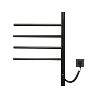 Vincea Полотенцесушитель электрический 43x59,7h см, с таймером, цвет: черный матовый VTD-1S1CBE