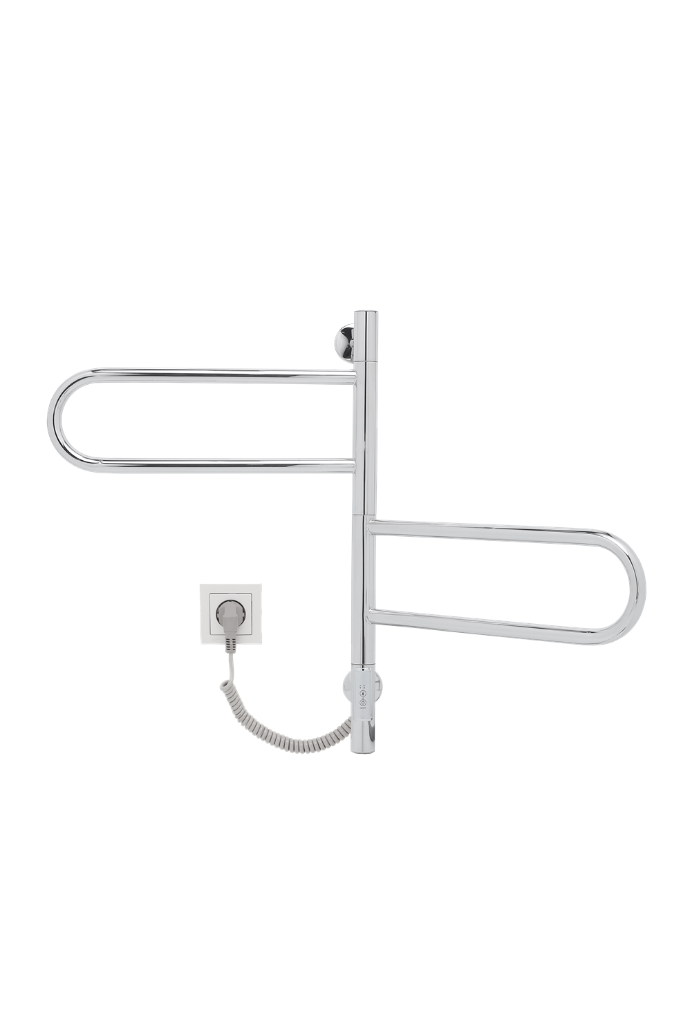 Vincea Полотенцесушитель электрический 42,6x59h см, с таймером, цвет: хром VTD-1R1CE