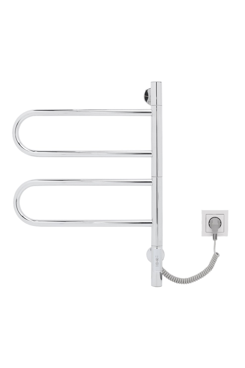 Vincea Полотенцесушитель электрический 42,6x59h см, с таймером, цвет: хром VTD-1R1CE
