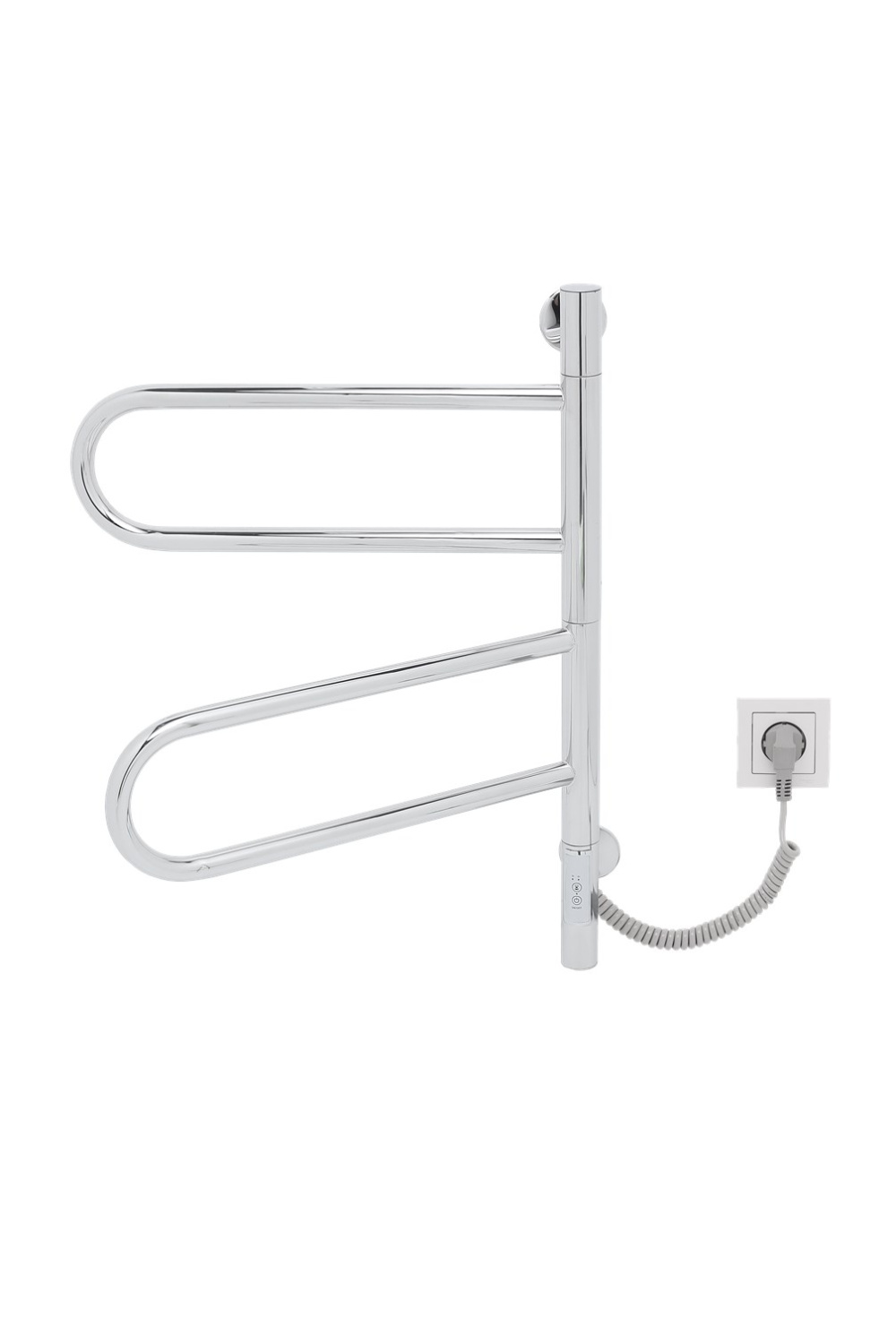 Vincea Полотенцесушитель электрический 42,6x59h см, с таймером, цвет: хром VTD-1R1CE