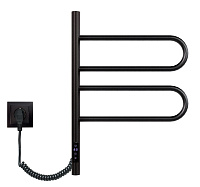 Vincea Полотенцесушитель электрический 42,6x59h см, с таймером, цвет: черный матовый VTD-1R1CBE