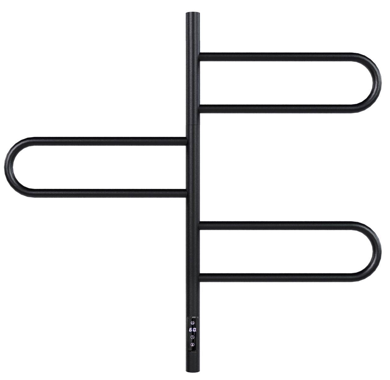 Vincea Полотенцесушитель электрический 41,8x79,2h см, с таймером, цвет: черный матовый VTD-1R2CBE