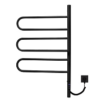 Vincea Полотенцесушитель электрический 41,8x79,2h см, с таймером, цвет: черный матовый VTD-1R2CBE
