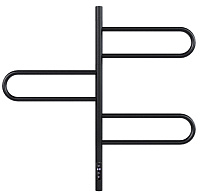 Vincea Полотенцесушитель электрический 41,8x79,2h см, с таймером, цвет: черный матовый VTD-1R2CBE