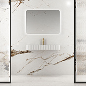 Vincea Раковина подвесная 75x46x12h см, без перелива, с 1 отверстием, цвет: белый матовый VWB-6SG75MW