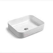 Vincea Раковина чаша 50x39x13h см, без перелива, цвет: белый глянцевый VBS-105