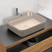 Vincea Раковина чаша 50x39x13h см, без перелива, цвет: капучино матовый VBS-105MC